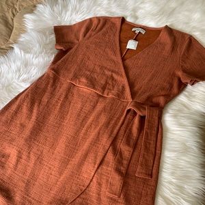 NEW Madewell Mini Wrap Dress in XL